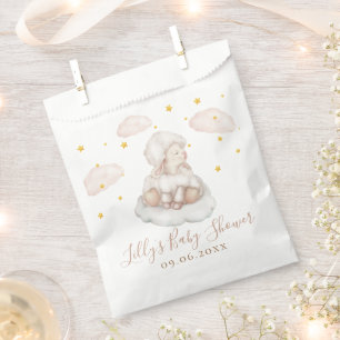 Sweet Sheep Pinky magic gold star Lamb Baby Shower Favour Bag