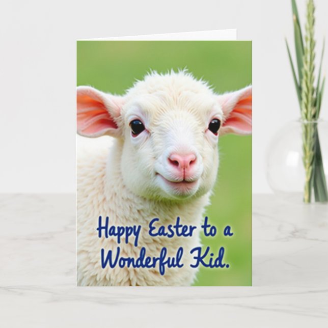 Sweet Sheep Springtime Card (Front)