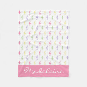 Sweet Shop Ballerinas Personalized Fleece Blanket