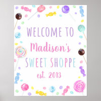 Sweet Shop Candy Birthday Welcome