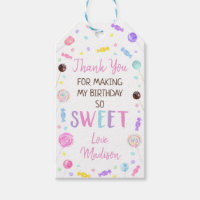 Sweet Shop Lollipop Candy Birthday Thank You
