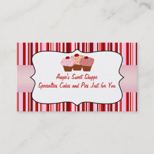 Sweet Shoppe Cupcake Business Card