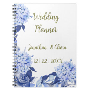 Sweet Shower Spring purple Floral Wedding Notebook