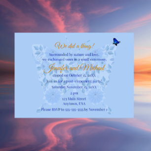 Sweet & Simple Elopement Announcement Invitation