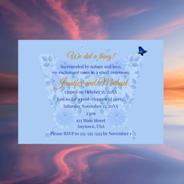 Sweet & Simple Elopement Announcement Invitation (Creator Uploaded)