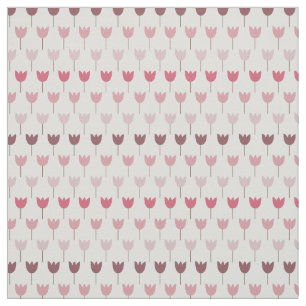 Sweet Simple Pink Tulip Pattern - Pink Colours Fabric