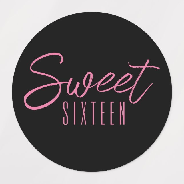 Sweet Sixteen 16th birthday party (Design 1)
