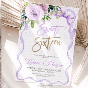 Sweet Sixteen 16th Invitation