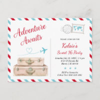 Sweet Sixteen Adventure Awaits Girl Travel Invite