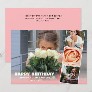 Sweet sixteen Anniversaire Photo Collecte Carte