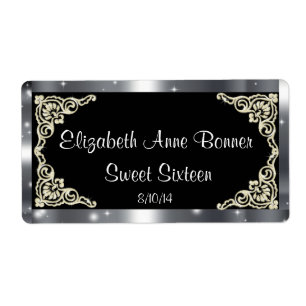 Sweet sixteen Argent et noir, Custom, Eau