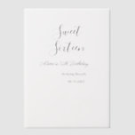 Sweet sixteen birthday brunch 16th birthday name d vellum invitations<br><div class="desc">Qr codes designs simple templates</div>