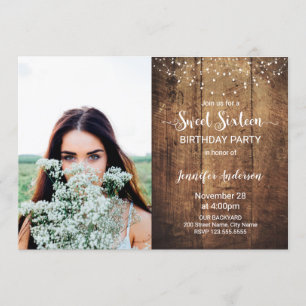 Sweet Sixteen Birthday Invitation