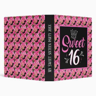 Sweet sixteen birthday party memory add date binder