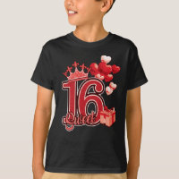 Sweet Sixteen Birthday Red