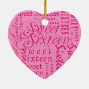 Sweet Sixteen Ceramic Ornament
