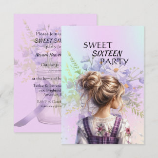 Sweet Sixteen Daughter Birthday Invitation