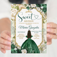 Sweet Sixteen Emerald Green & Gold Birthday Party