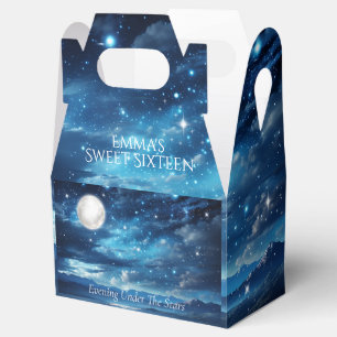 Sweet Sixteen Evening Under the Stars Favor Box