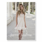 Sweet sixteen fête d'anniversaire avec photo