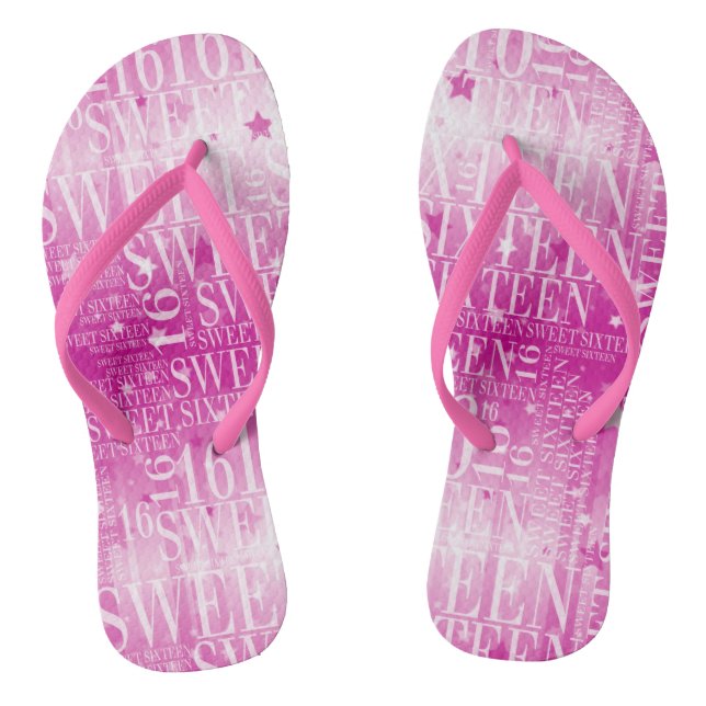 Sweet sixteen flip flops (Footbed)