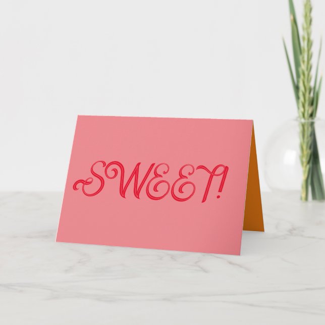 Sweet Sixteen Folded Greeting Card (Front)
