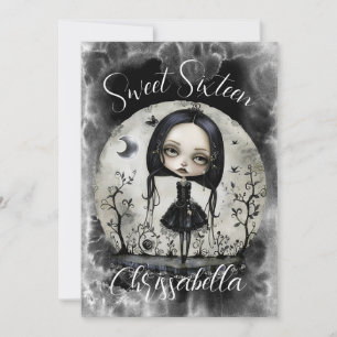 Sweet sixteen gothique Invitation de fête d'annive