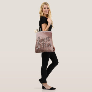 Sweet Sixteen In Rose Gold and Pearls Tote Bag