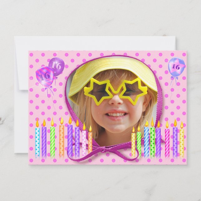 Sweet Sixteen Invitation (Front)