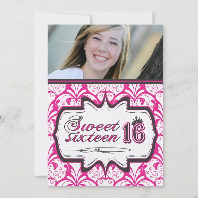 Sweet Sixteen Invitation - Customizable (Front)