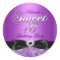 Sweet Sixteen Jewel Bow & Floral Lace Sticker