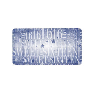 Sweet sixteen label