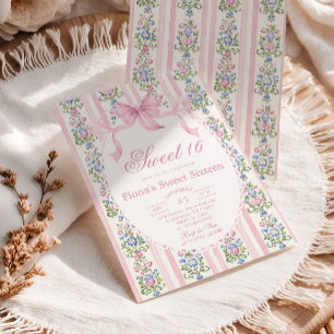 Sweet Sixteen Love Shack Grandmillennial Birthday Invitation