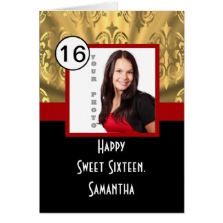 Sweet sixteen noir rouge et or