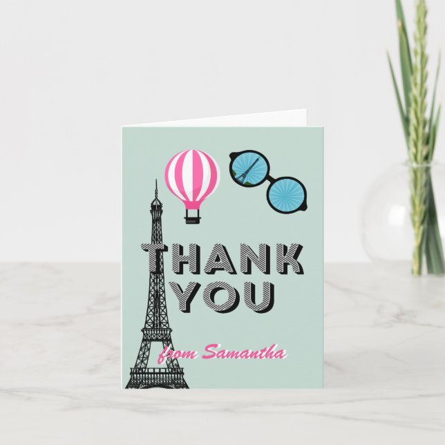 Sweet sixteen Paris Thème Anniversaire Carte de re (Devant)