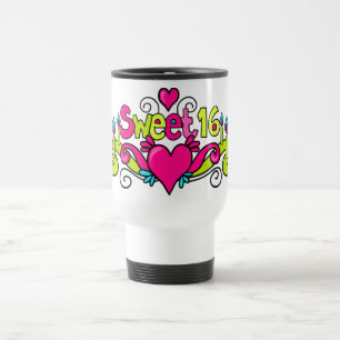 sweet sixteen party glass mug
