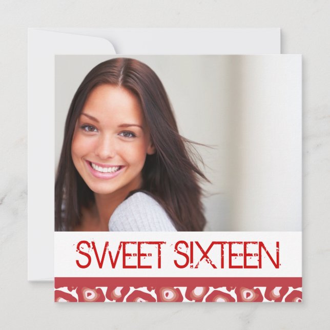 Sweet Sixteen Party Invitation (Front)