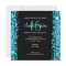 Sweet Sixteen Party Sparkles Turquoise