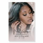 Sweet sixteen photo personnalisé Affiche de bienve