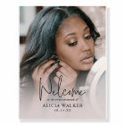 Sweet sixteen photo personnalisé Affiche de bienve