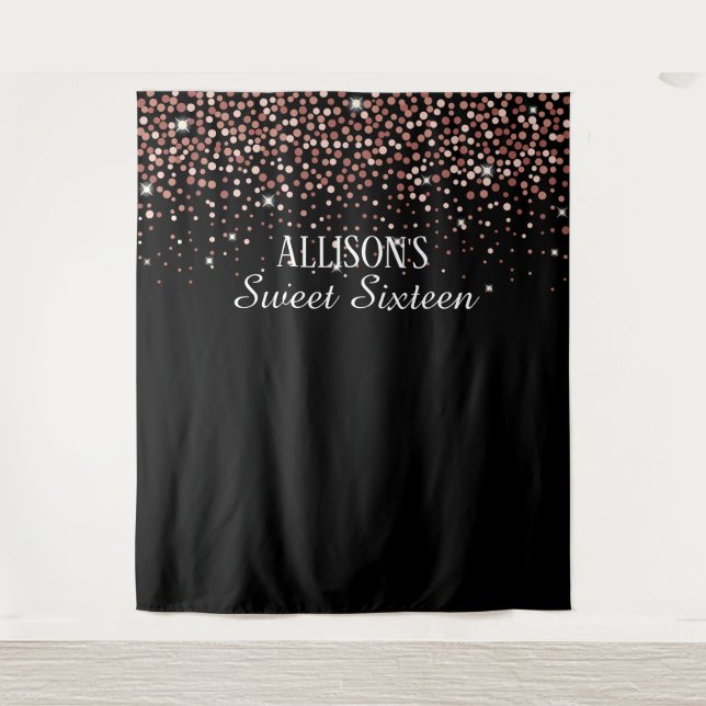 Sweet Sixteen photobooth backdrop Tapestry (Front)