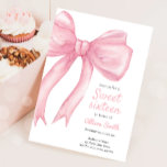 Sweet Sixteen Pink Bow Coquette 16th Birthday Invitation<br><div class="desc">★ Easily PERSONALIZE this design with your details! ★ If you need coordinating MATCHING ITEMS,  please check our matching collection or shop. Do you have any questions about our designs or if you can't find what you are looking for,  please contact us: info@designmypartystudio.com. ★</div>