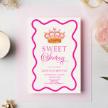 Sweet Sixteen Princess Crown 16th Birthday Party Invitation<br><div class="desc">This is a Sweet Sixteen Princess Crown 16th Birthday Party Invitation!</div>