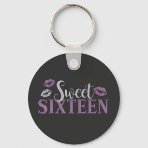 Sweet Sixteen Ronde Button 3,2 Cm Keychain