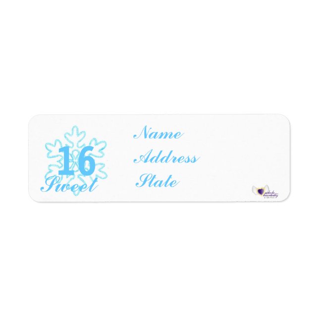 Sweet Sixteen Snowy Princess-Customize (Front)