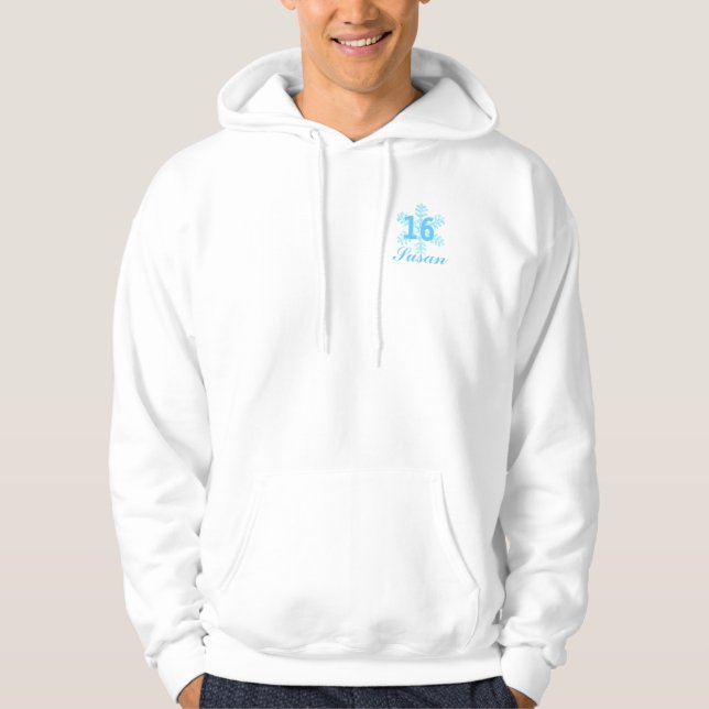 Sweet Sixteen Snowy Princess-Customize Hoodie (Front)