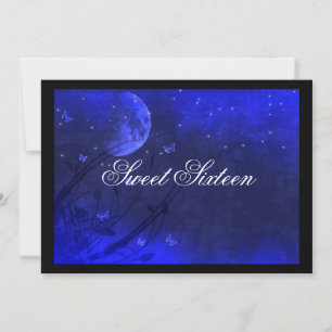 Sweet sixteen, Soirée enchantée, Invitations Bleue