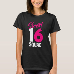 Sweet Sixteen Squad Parents Matching 16th Birthday T-Shirt