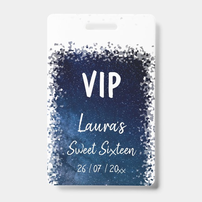 Sweet Sixteen VIP badge (Front)