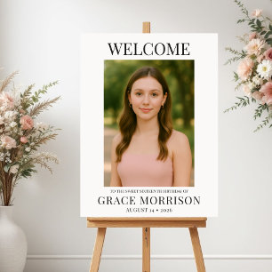 Sweet Sixteen Welcome Sign Photo Birthday